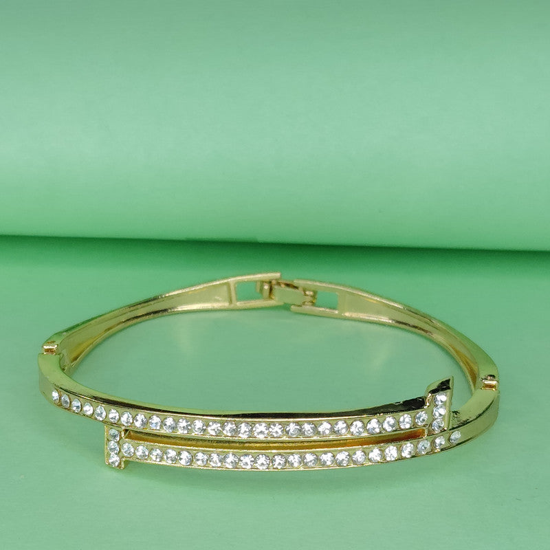 Dun’s Treasure Sleek Gold Crystal Bangle