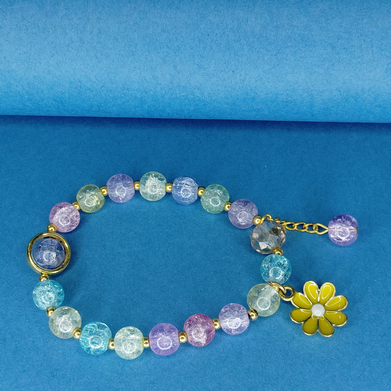 Dun’s Treasure Handmade Daisy Beaded Bracelet
