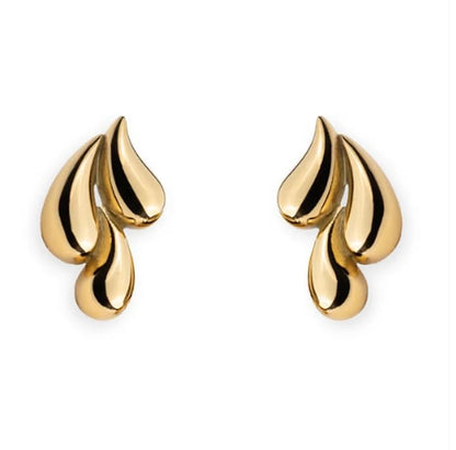 Dun’s Treasure Abstract Silver Drop Earrings