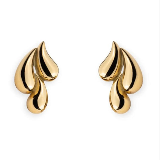 Dun’s Treasure Abstract Silver Drop Earrings