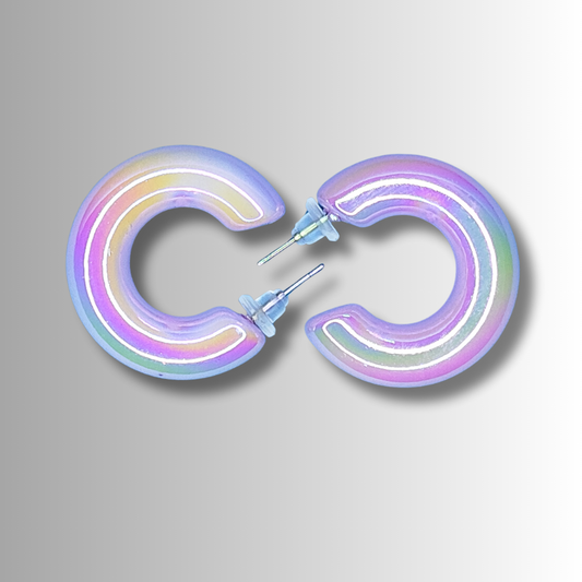 Dun’s Treasure Iridescent Hoop Earrings