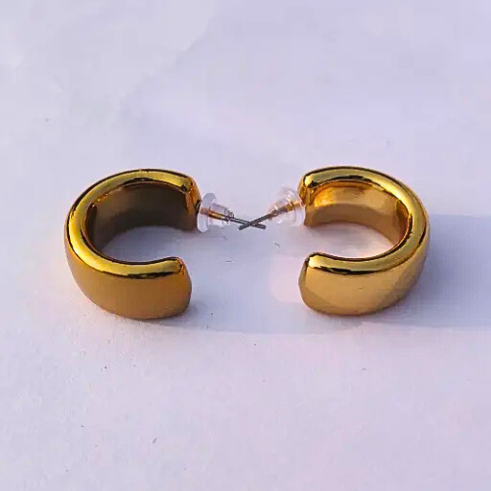 Dun’s Treasure Gold Chunky Hoop Earrings