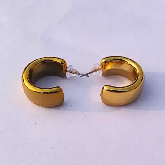 Dun’s Treasure Gold Chunky Hoop Earrings