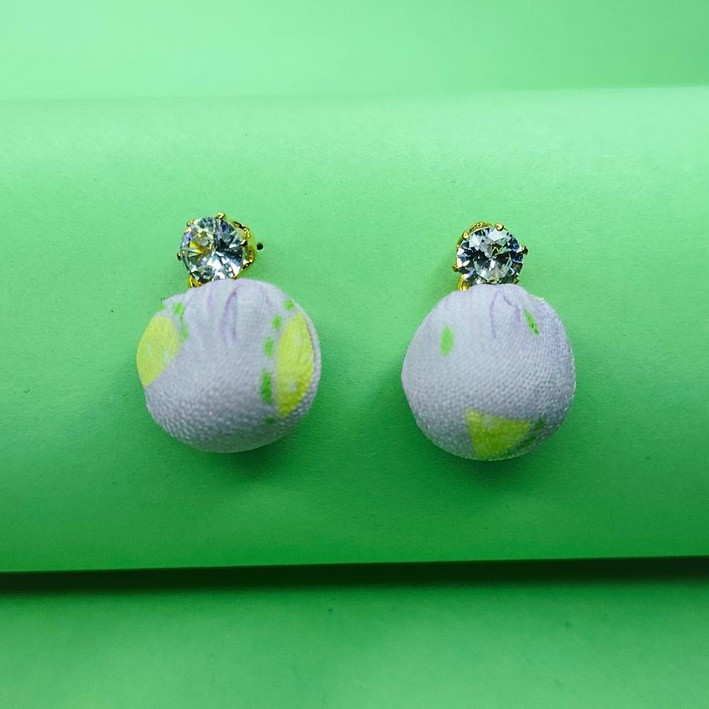 Dun’s Treasure Fabric Textured Earrings