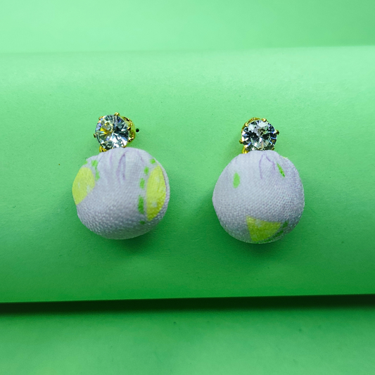 Dun’s Treasure Fabric Textured Earrings
