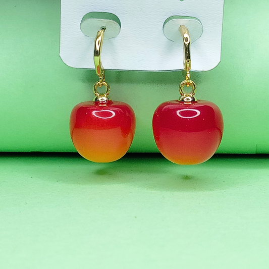 Dun’s Treasure Red Ombre Drop Earrings