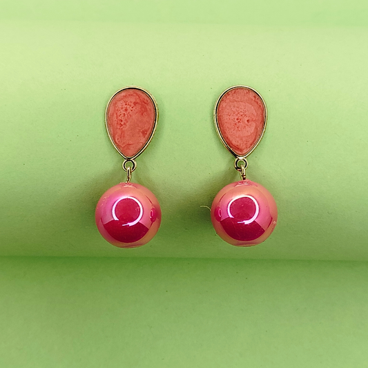 Dun’s Treasure Pink Pearl Drop Earrings