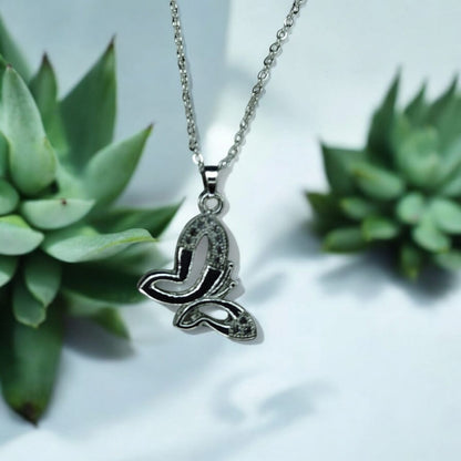 Silver Butterfly Pendant