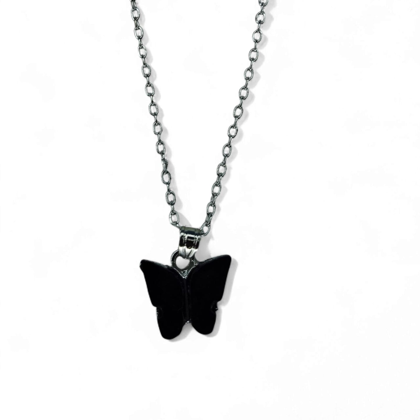 Black Butterfly Pendant – Elegant Gothic-Inspired Jewelry for Women & Girls
